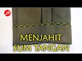 Cara Menjahit Sum Tangan ~ Tutorial Pola Jiplak Baggy Pants Wanita Part 10