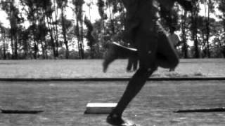 Elite Kenyan Runner, Running Barefoot - Slow Motion