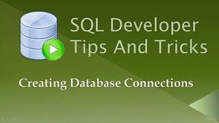 Oracle SQL Developer Tips and Tricks