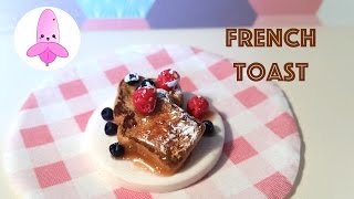 DIY French Toast (Pain perdu) - Polymer clay tutorial