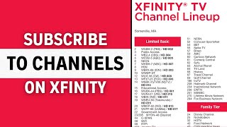 How to Subscribe Channel on Xfinity | Xfinity Subscriptions 2024