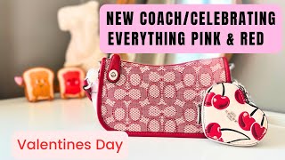 NEW COACH RETAIL PURCHASE 2025|🩷Valentine’s Day Edition| Celebrating all things pink & red!