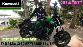 Kawasaki Z650 2022 Ownership Review in தமிழ் | 1st Bike in Tamil Nadu | Full details | STV