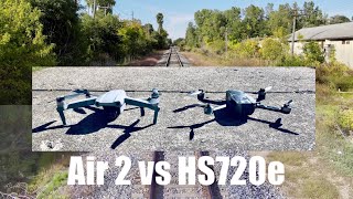 Mavic Air 2 vs HS720e - DJI Mavic Air 2 ドローンと Holy Stone HS720e の比較映像