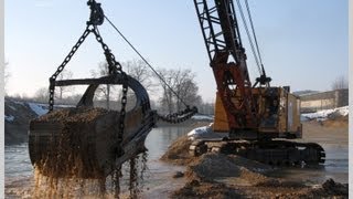 Menck M154LC Seilbagger - Schwertransport, Aufbau und Einsatz der Maschine / Menck M154LC Dragline