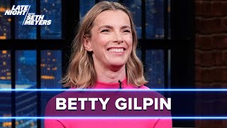 Betty Gilpin Doused Herself in Pickle-Smelling Perfume Before Three Women Sex Scenes