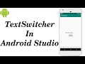 TextSwitcher with Animation in Android Studio | How To Implement TextSwitcher in Android Studio