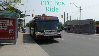 Toronto TTC 22B Coxwell Bus Ride - Full Route Northbound 5/22/2023