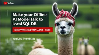 Make Your Offline AI Model Talk to Local SQL — Fully Private RAG with LLaMA + FAISS
