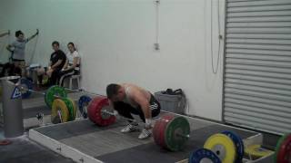 Olympic Weightlifting Jon North Cleans 190kg at 94kg Body Weight