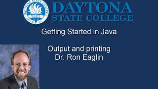 Java Programming - Lecture 2 - Output and Printing