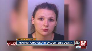 Lakeland mom arrested after 11-month-old daughter dies from severe burns, brain bleed