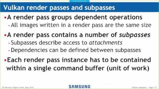 Vulkan subpasses