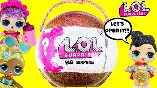 LOL SURPRISE BIG SURPRISE FULL UNBOXING with The Queen, Custom Sugar Queen, and