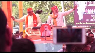 PM Modi 'overcome with emotion' after BJP's landslide victory; bows to Gujarat's 'Jan Shakti'