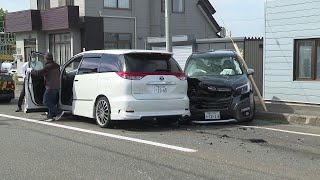 稚内市で乗用車どうしが衝突　10歳未満の子どもを含む男女７人がけが　命に別状なし　北海道