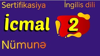 Sertifikasiya İcmal 2 İngilis dili @ulkerhaciyeva Lesson Plan 2