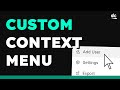 How to Create Your Own Context Menu with Icons Using HTML, CSS & JavaScript