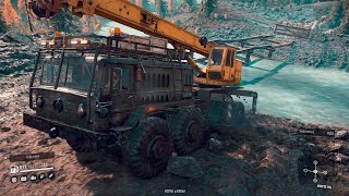 MAZ-537 8x8 Truck carrying a massive crane || SnowRunner Gameplay || Acer Aspire 5 Gaming + RTX 2050