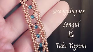 Kumboncuktan Zarif Sade Abiye Bileklik Halhal Yapımı Elegant Simple Bracelet Made from Sand Beads 🤗