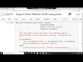 Support Vector Machine (SVM) using python