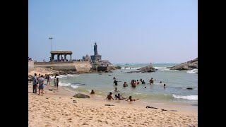 In the Kanyakumari beach all the people take a holy bath🏖️  ⛱️🏖️