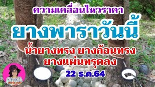 แจ้งข่าว!ราคายางพาราประจำวันที่22ธันวาคม2564