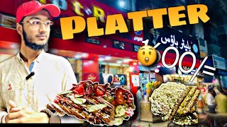 Cheap price of platter at burns road // platter house at burns road street food of karachi Pakistan