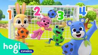 A Jugar al Fútbol con los NÚMEROS | Colores para niños de 2 a 3 años | +Mix | Hogi en español