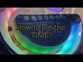 how to set up the time and alarm clock bt 3401 g type led wireless charging speaker full tutorial