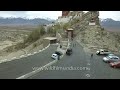 aerial journey over leh and pangong lake in ladakh