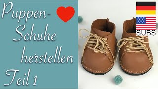 Make your own doll shoes - part 1