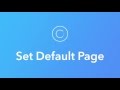 Ionic Creator Tutorials // Set Default Page