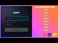 How to Create a Smooth Glassmorphism Login Form | HTML CSS JS