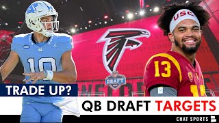 Falcons Draft Rumors: Trade Up For Caleb Williams Or Drake Maye? + Jayden Daniels Or Michael Penix?