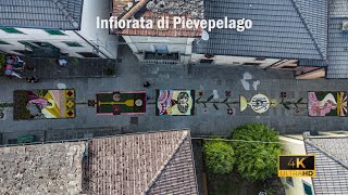 Infiorata di Pievepelago del Corpus Domini 2022,  🇮🇹 Drone 4K 2022 | Modena, Emilia-Romagna, Italy