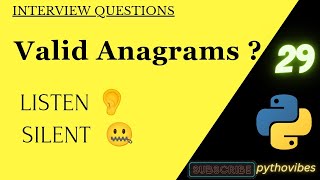 Python's Anagram Check: #leetcode 242 | #programming #coding #interview #question @pythonvibes_