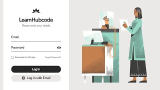 Transparent Login Form With Glass Effect Using HTML CSS 2021 | HTML CSS Tutorials | @Learnhubcode