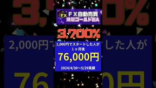 月利3,700%達成実績！初心者でも500円から始められるFX自動売買「ゴールドEA」億トレーダーも誕生しました！ #自動売買ツール #副業稼ぐ