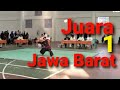 Juara 1 Seni Ibing Pencak Silat #PPSI Se Jawa Barat. (Neng Ayu)