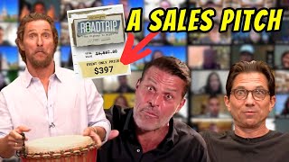 Matthew McConaughey's self help event was a SALES PITCH