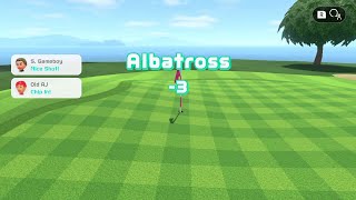 Switch Sports Golf - Hole 14 Albatross in a Online Friend Game! (225yds)