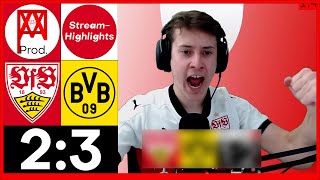 VfB Stuttgart 2:3 Borussia Dortmund | Reaktion | Stream Highlights