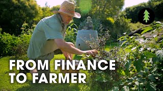 Man Quits Job in Finance to Grow Food and Develop Permaculture Food Forest | From Finance to Farmer