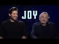 joy interviews jennifer lawrence robert de niro david o russell edgar ramirez