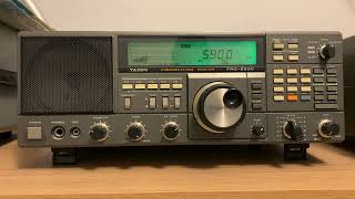 Medium wave DX: VOCM 590 kHz Newfoundland and Labrador booming into Oxford UK on the Yaesu FRG-8800