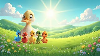 Five Little Ducks | Duck | Learn Numbers 1-5 | KIDI