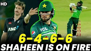 Shaheen Afridi is on Fire | Expensive Last Over |6️⃣4️⃣6️⃣6️⃣| Pakistan vs New Zealand | PCB | M2B2A