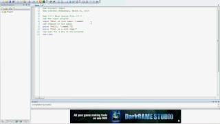 Dark Basic Pro Tutorial - The Input Command 2/2 #4
