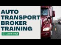 FREE Auto Transport Broker Training Series - Introduction to the Industry
